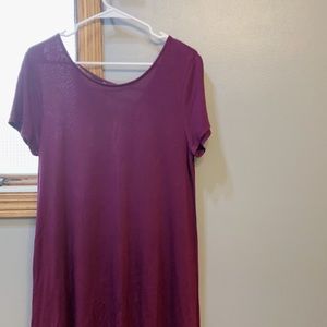 Mossimo Supply Co Boysenberry Flowey Tee Dress- Large